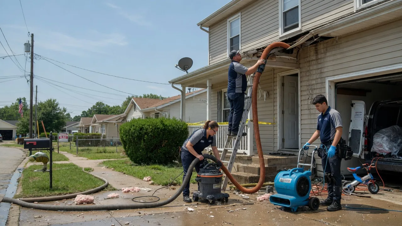 Water Damage Restoration in Morrisonville, IL near me